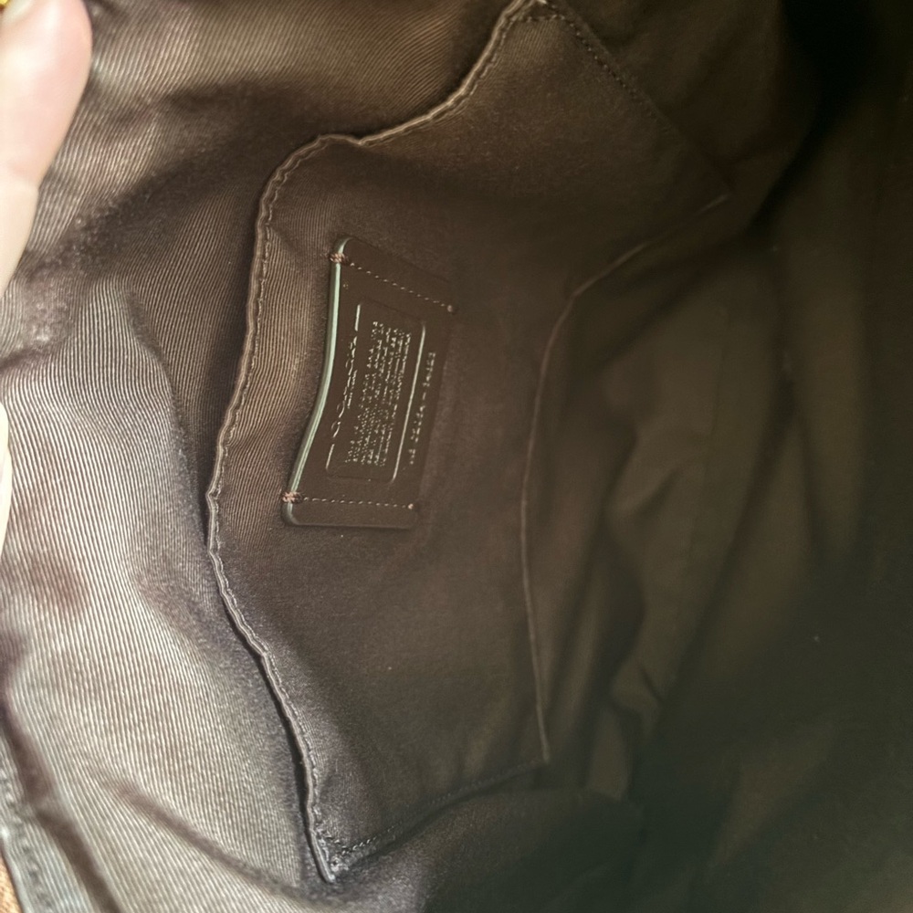Coach Tan Leather Crossbody Bag - Picture 4 of 5